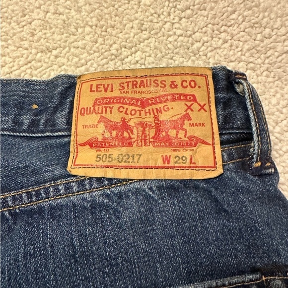 Levi’s LVC Vintage 505-0217 Selvedge Jeans Distressed Summer of Love 1967 - Picture 16 of 16